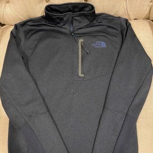North Face Navy Blue Half Zip Pullover Small